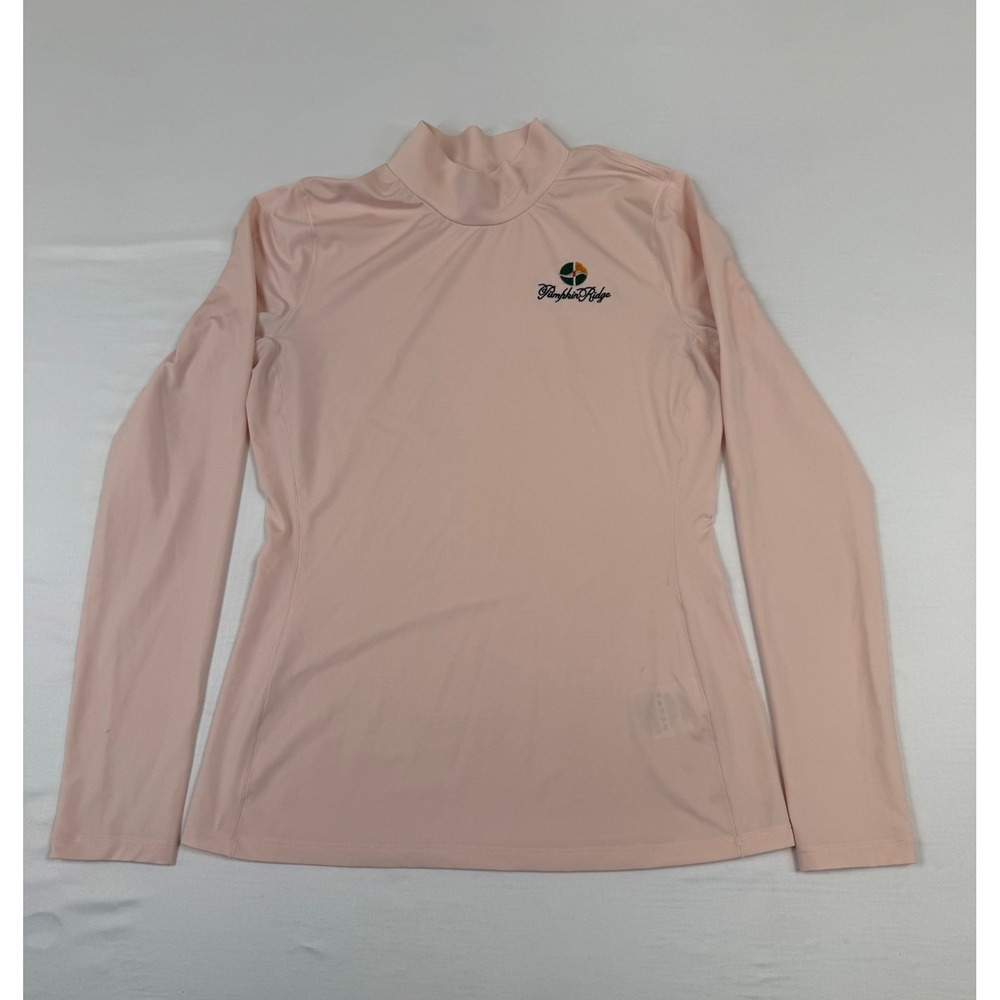 Nike Dri-FIT Womens Small Pink‎ Mock Neck Pumpkin Ridge Golf Long Sleeve Shirt